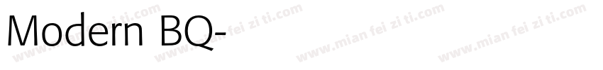 Modern BQ字体转换